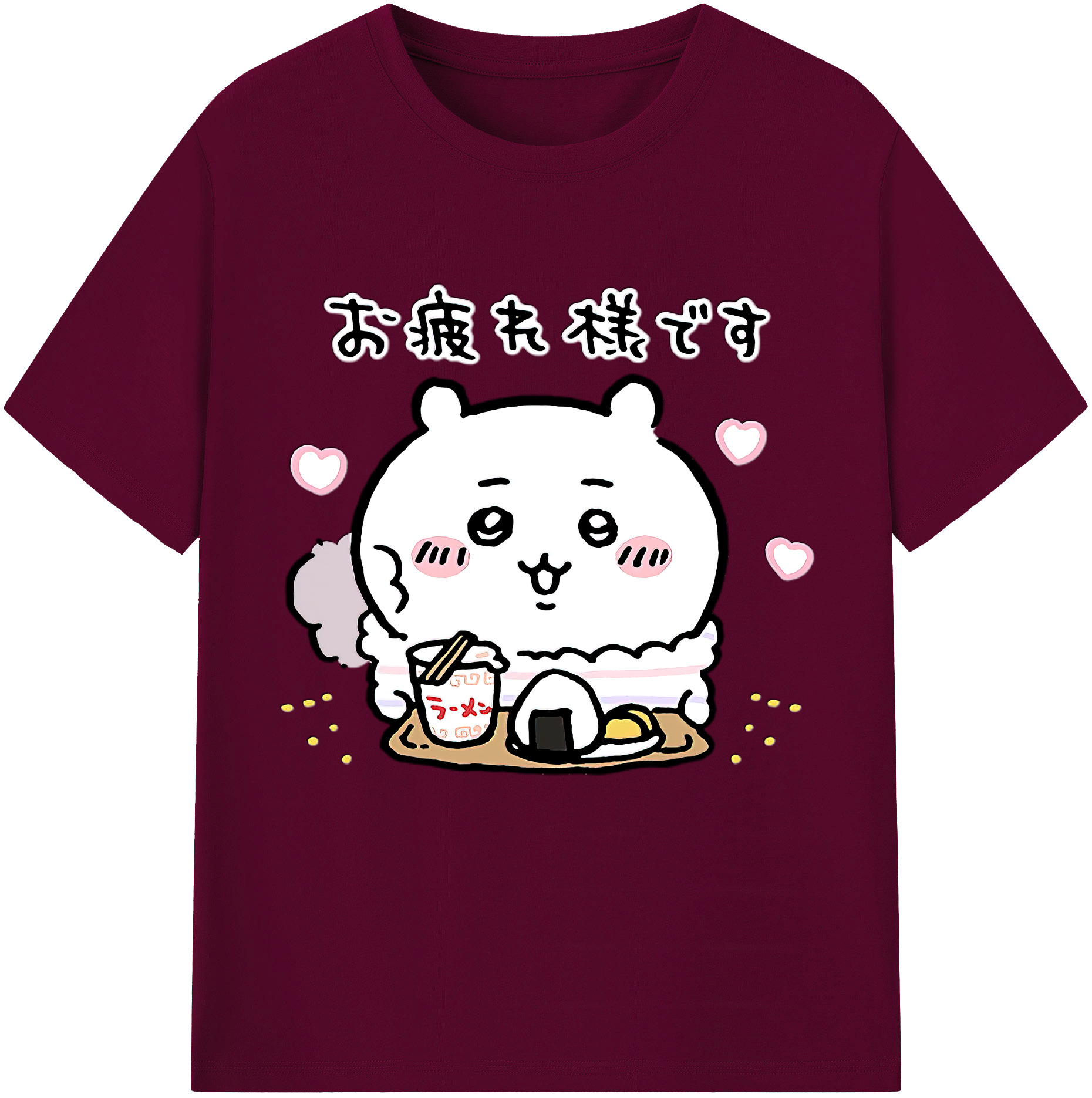 （画像用） ちいかわ ちいかわ Chii-kawa chiikawa レディースカジュアルプリントTシャツ（綿100％）